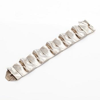 Björn Weckström, armband, "Månbro", sterlingsilver. Lapponia 1970.