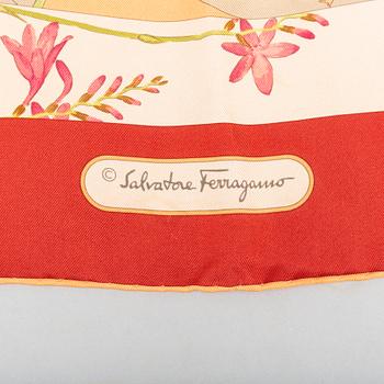 Salvatore Ferragamo, a silk scarf.