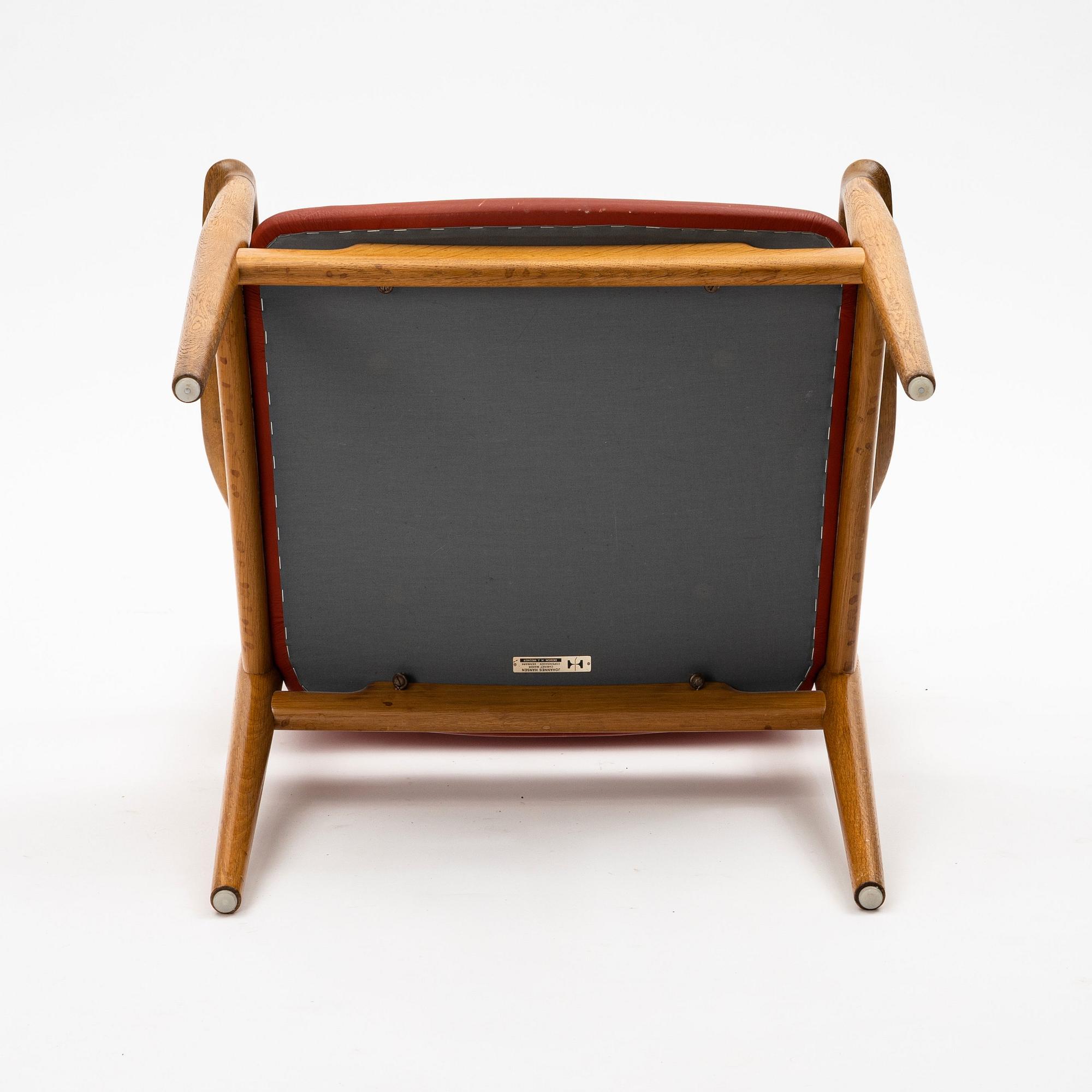 Hans J. Wegner, a 'JH-513' chair, Johannes Hansen, Denmark.