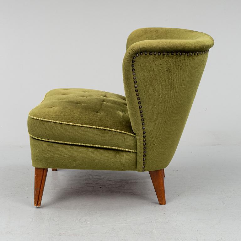 A Swedish Modern 1940s easy chair by Gösta Jonsson.