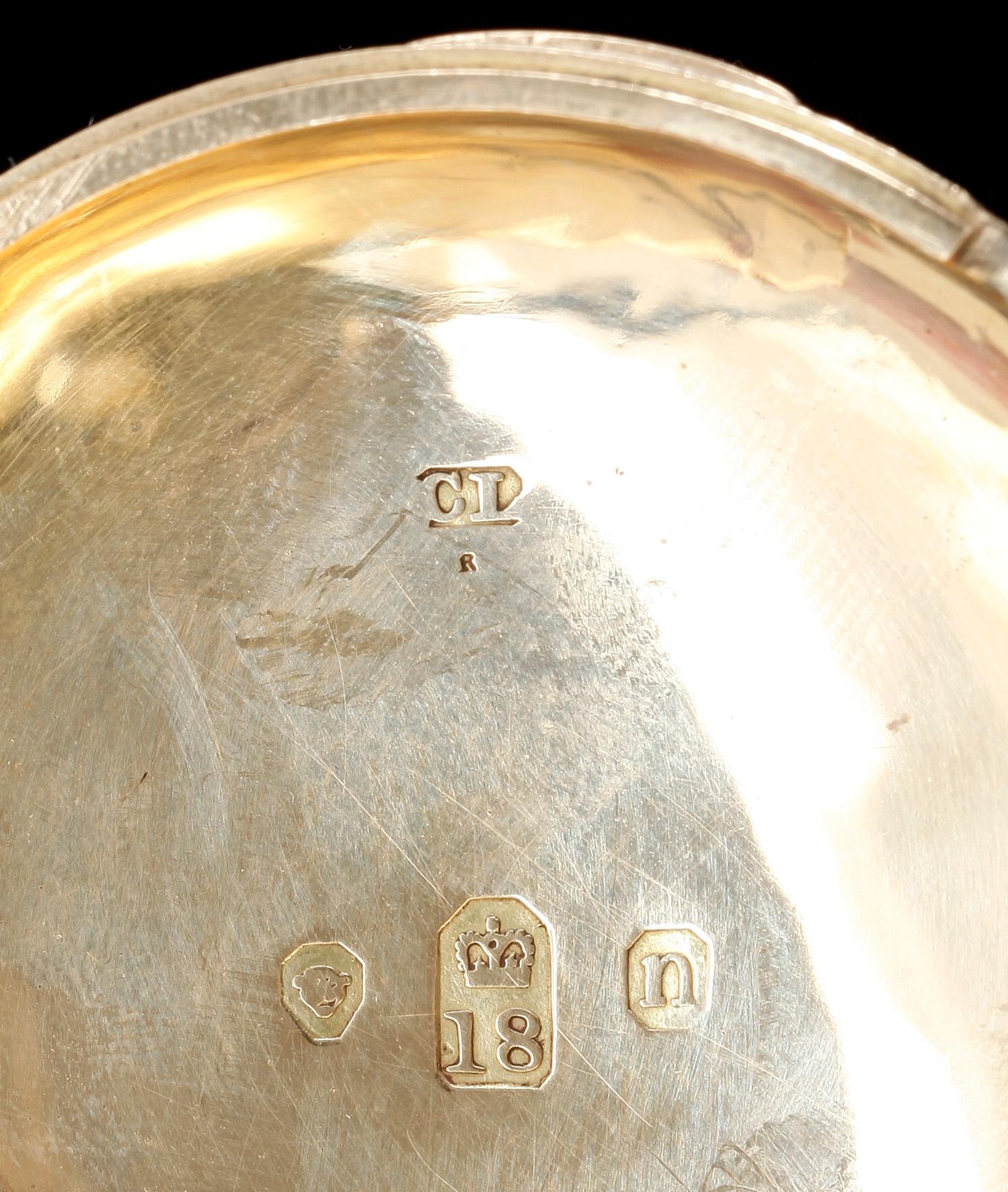 HERRFICKUR, guld 18K, boetten stämplad London, troligen 1800-talets slut. Vikt ca 156 gram.