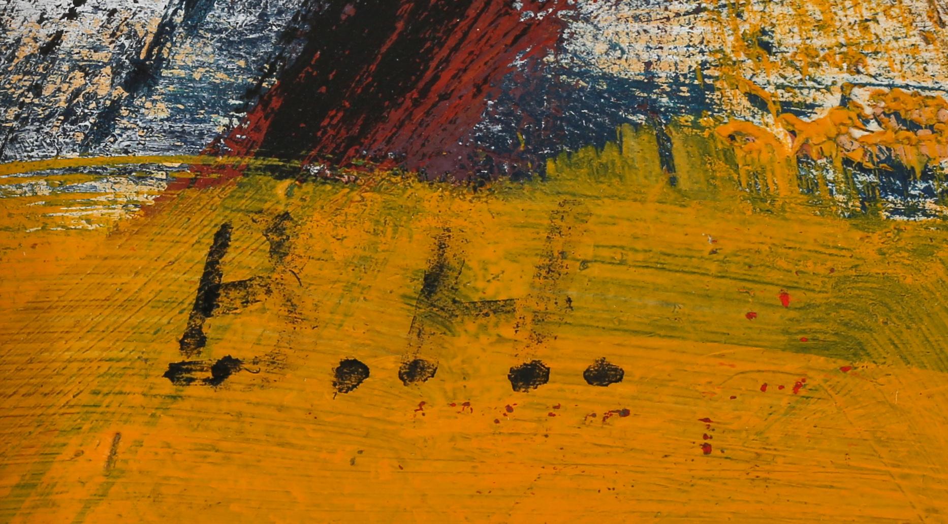 BRITA HANSSON, olja på på pannå, monogramsignerad.