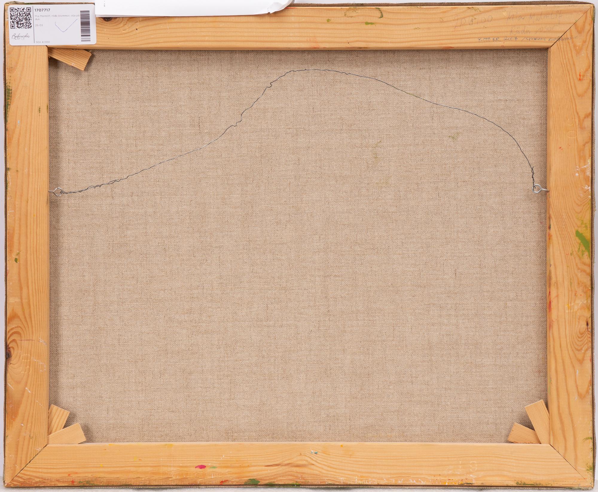 Mia Malmlöf, 'Röda Rosor (Red roses).'.