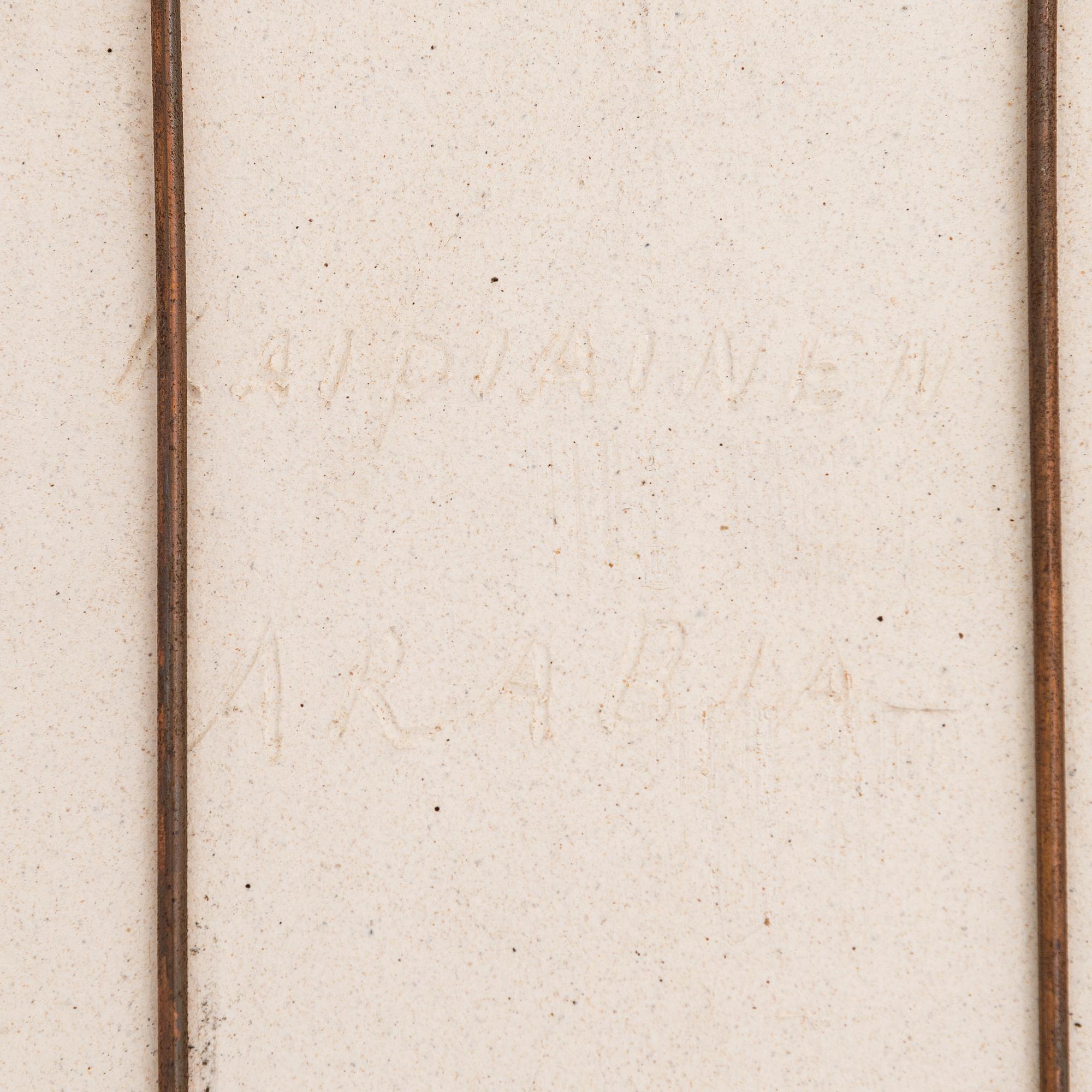 Birger Kaipiainen, dekorationsfat, keramik, signerat Kaipiainen Arabia.