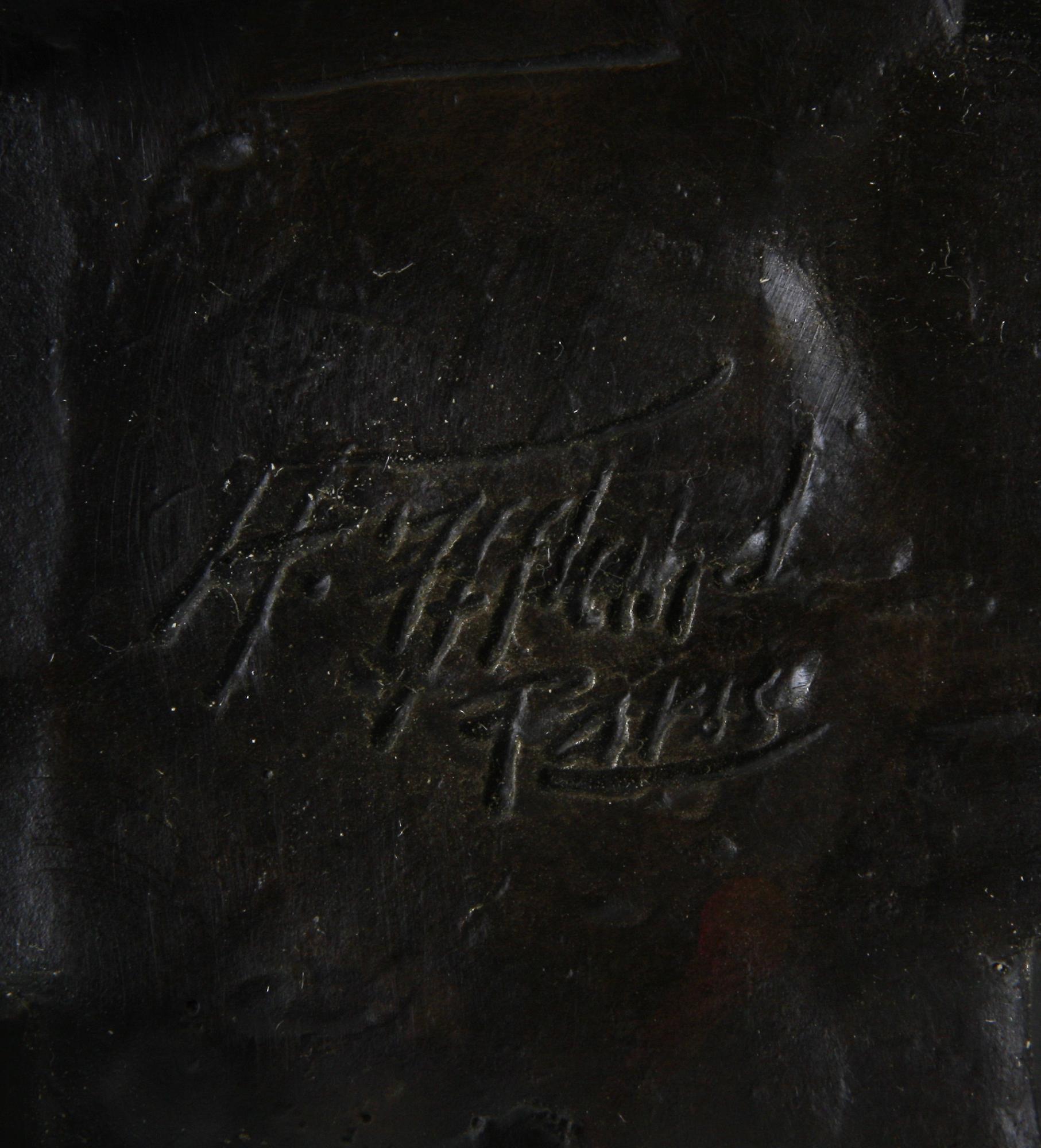 OKÄND KONSTNÄR, skulptur, brons, Paris, 1900/2000-tal, bär påskrift.