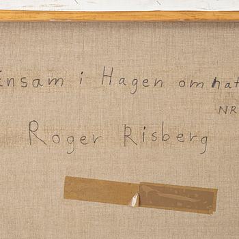 Roger Risberg, "Ensam i hagen om natten".