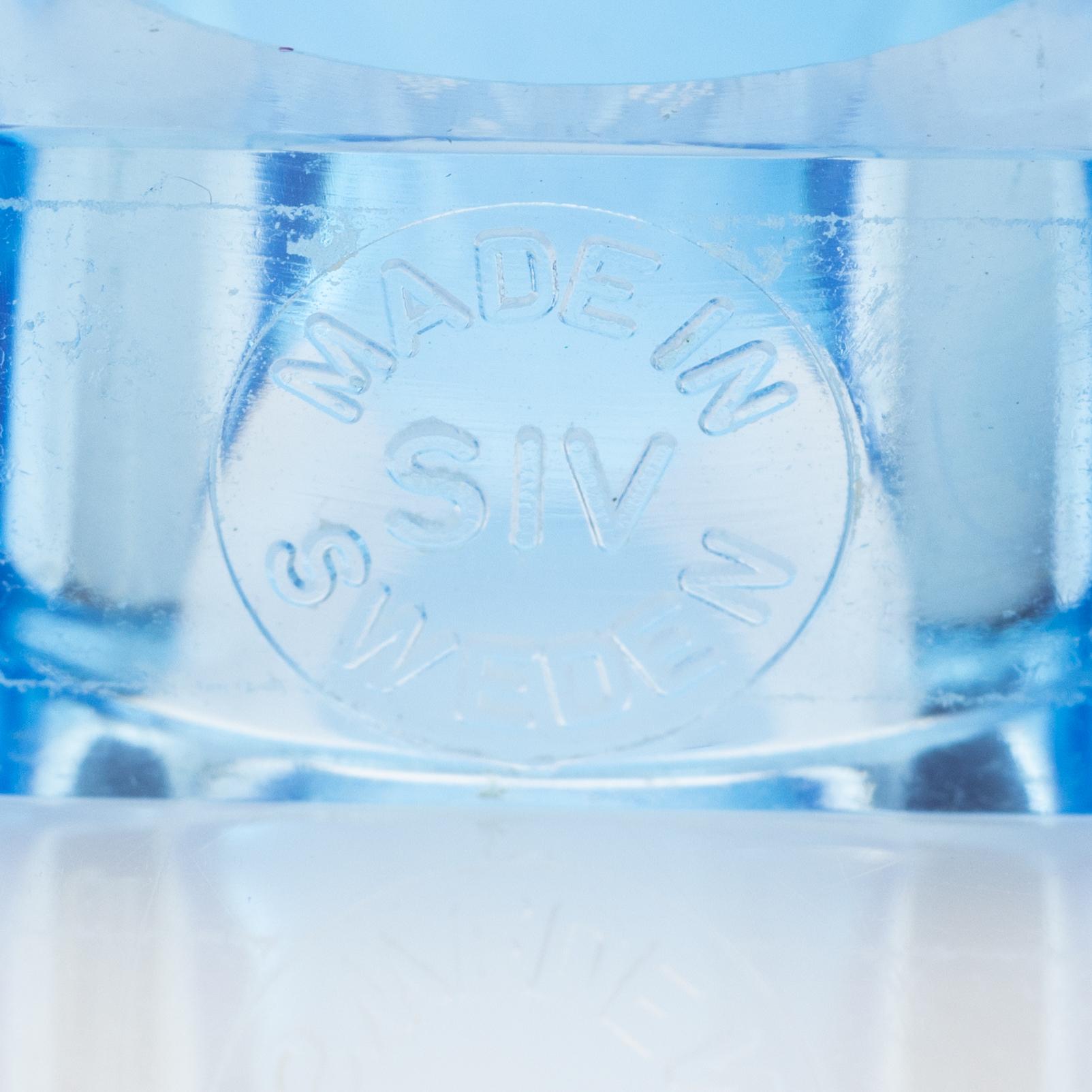 Siv Lagerström, three acrylic rings, 1970s.