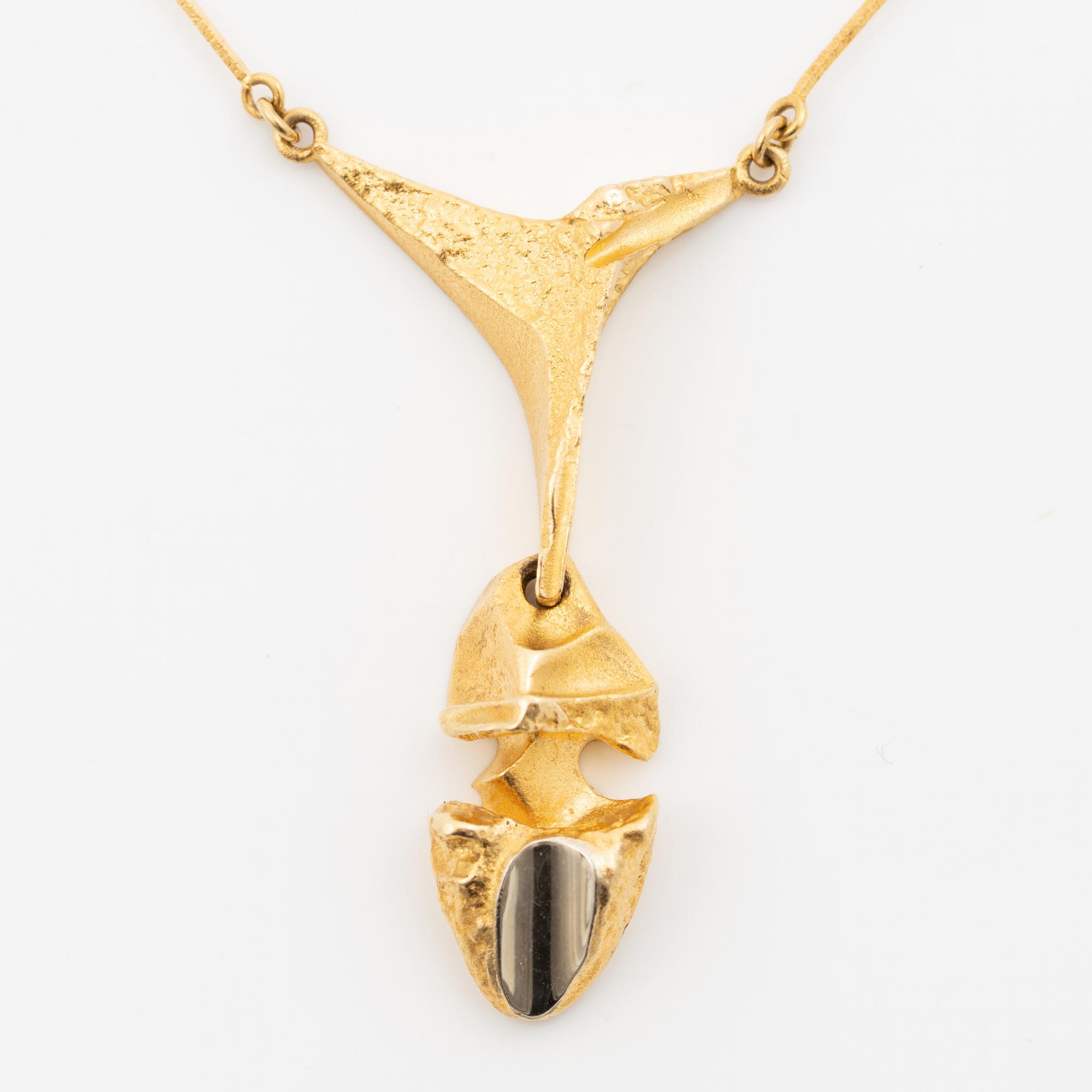 Björn Weckström, necklace 18K gold, "Kaira", Lapponia 1979.