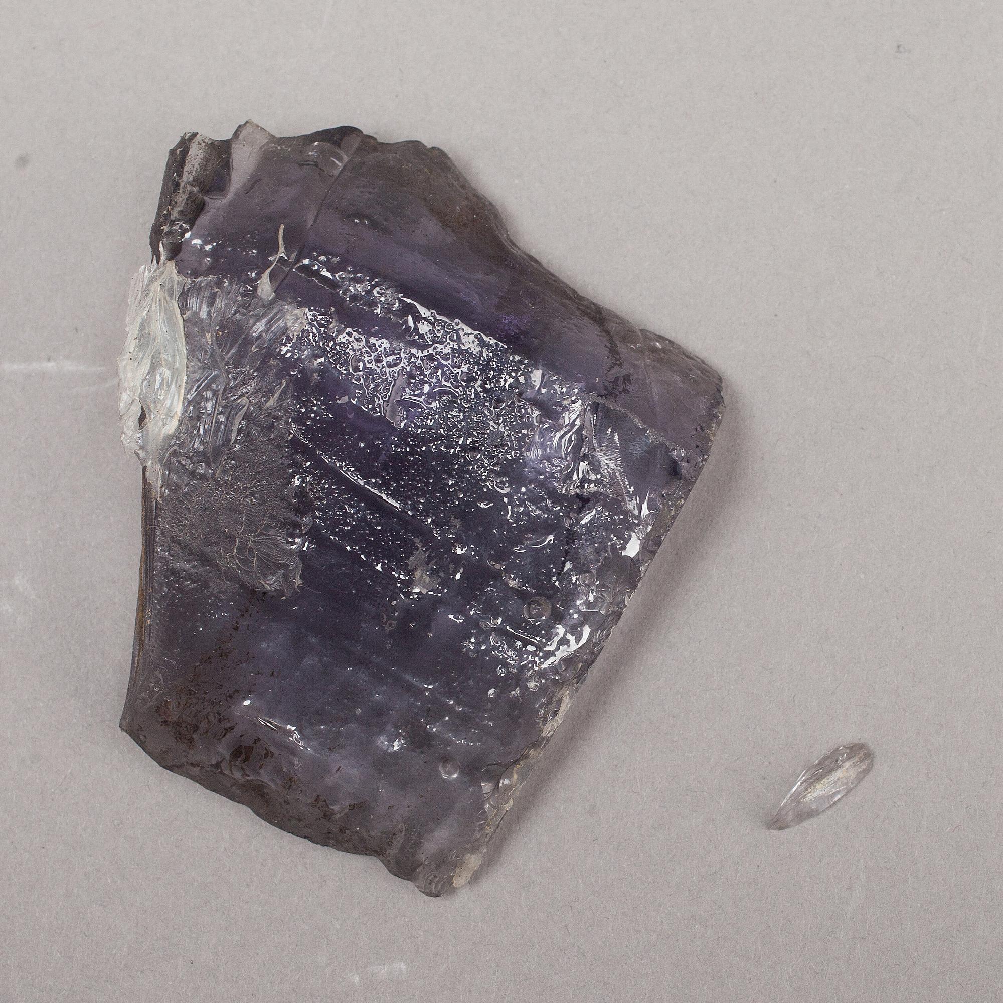 SKULPTUR, glas, Edvin Öhrström, signerad och numrerad 1/9. Utförd 1967.