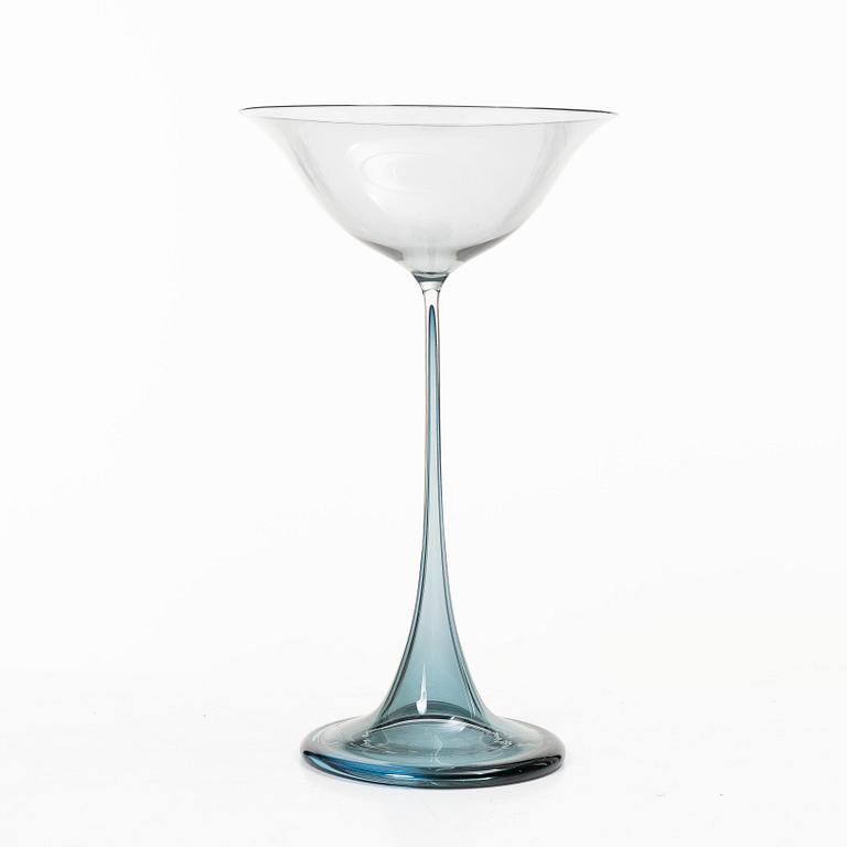 Nils Landberg, a tulip glass, Orrefors Expo, 1957.
