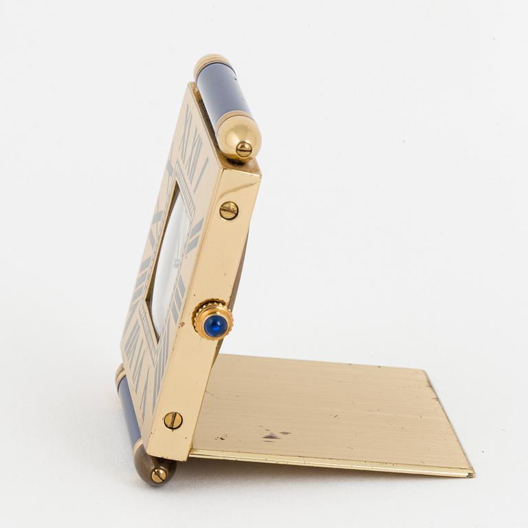 CARTIER, alarm clock, 50 x 53 (63) mm.