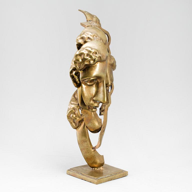 FERNANDEZ ARMAN, FERNANDEZ ARMAN, sculpture in bronze, gold patina, signed Arman and numbered 56/100.