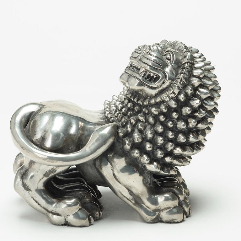 Anna Petrus, An Anna Petrus pewter sculpture of a lion for Svenskt Tenn, Stockholm 1972.