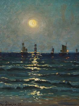 Valdemar Nyström, Moonlight in Skagen.