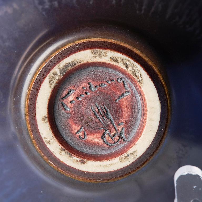 Berndt Friberg, a set of three stoneware vases, Gustavsberg Studio 1965-72.