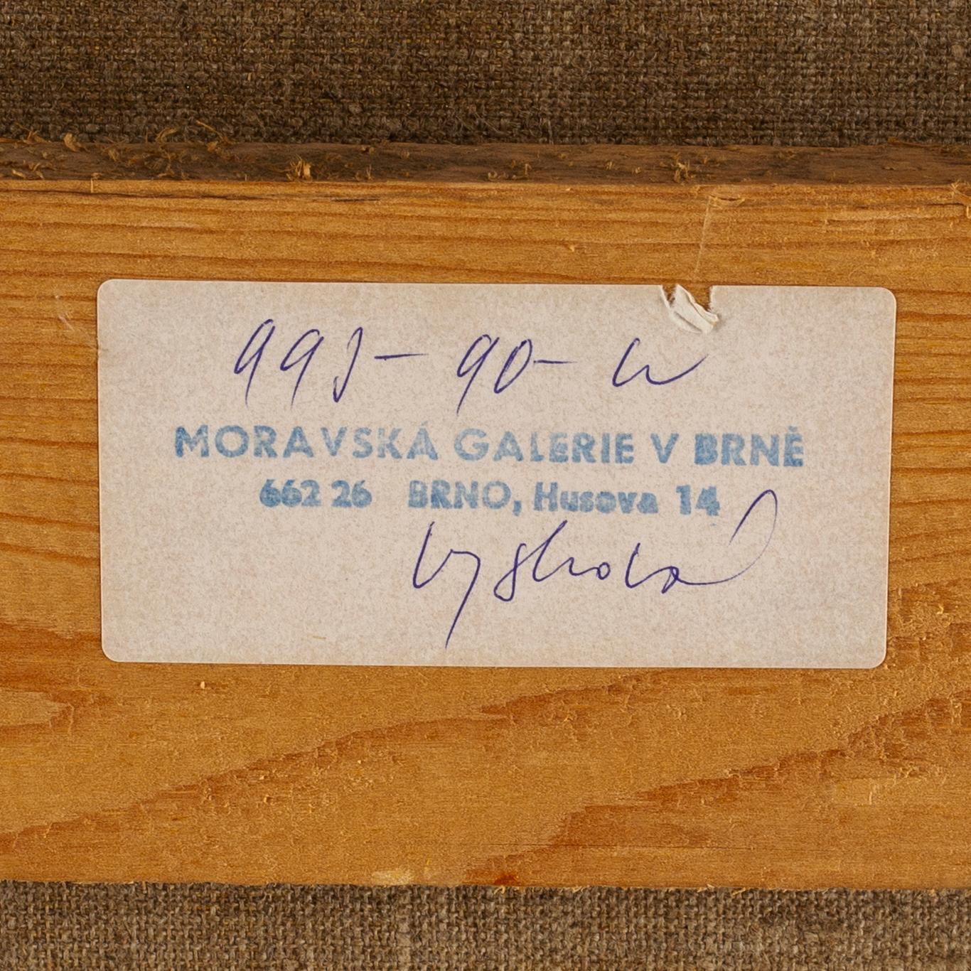 Josef Vohrabal, oil on canvas, signed and dated 1970.