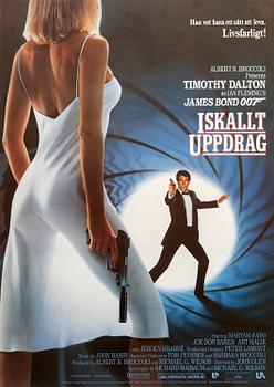 Filmaffisch James Bond "Iskallt Uppdrag" (The Living Daylights").