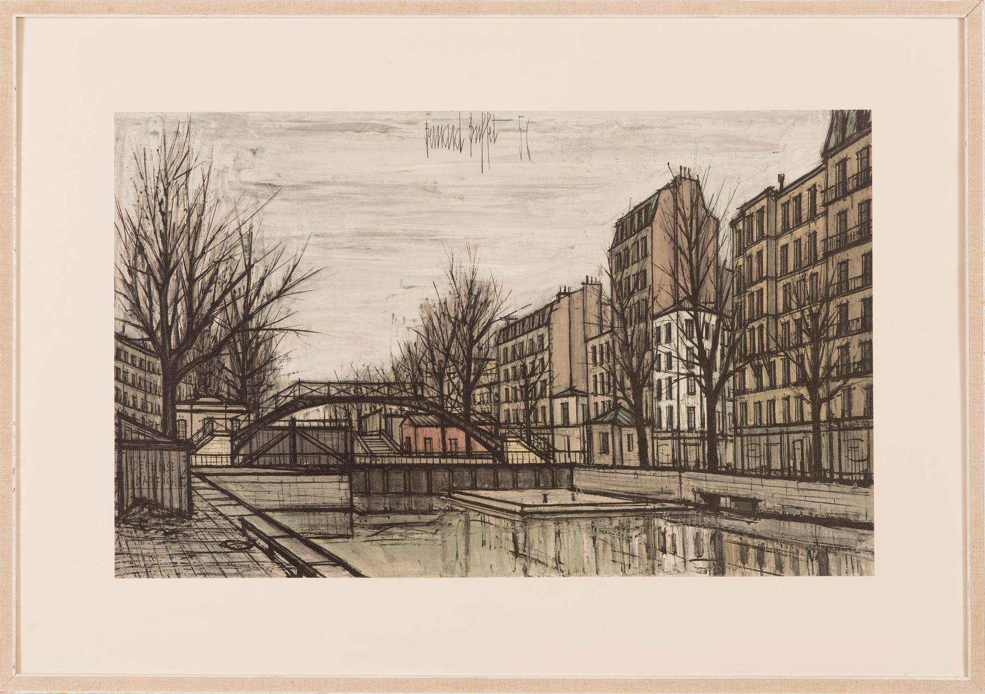 BERNARD BUFFET, offset, printed signature and dating -56.