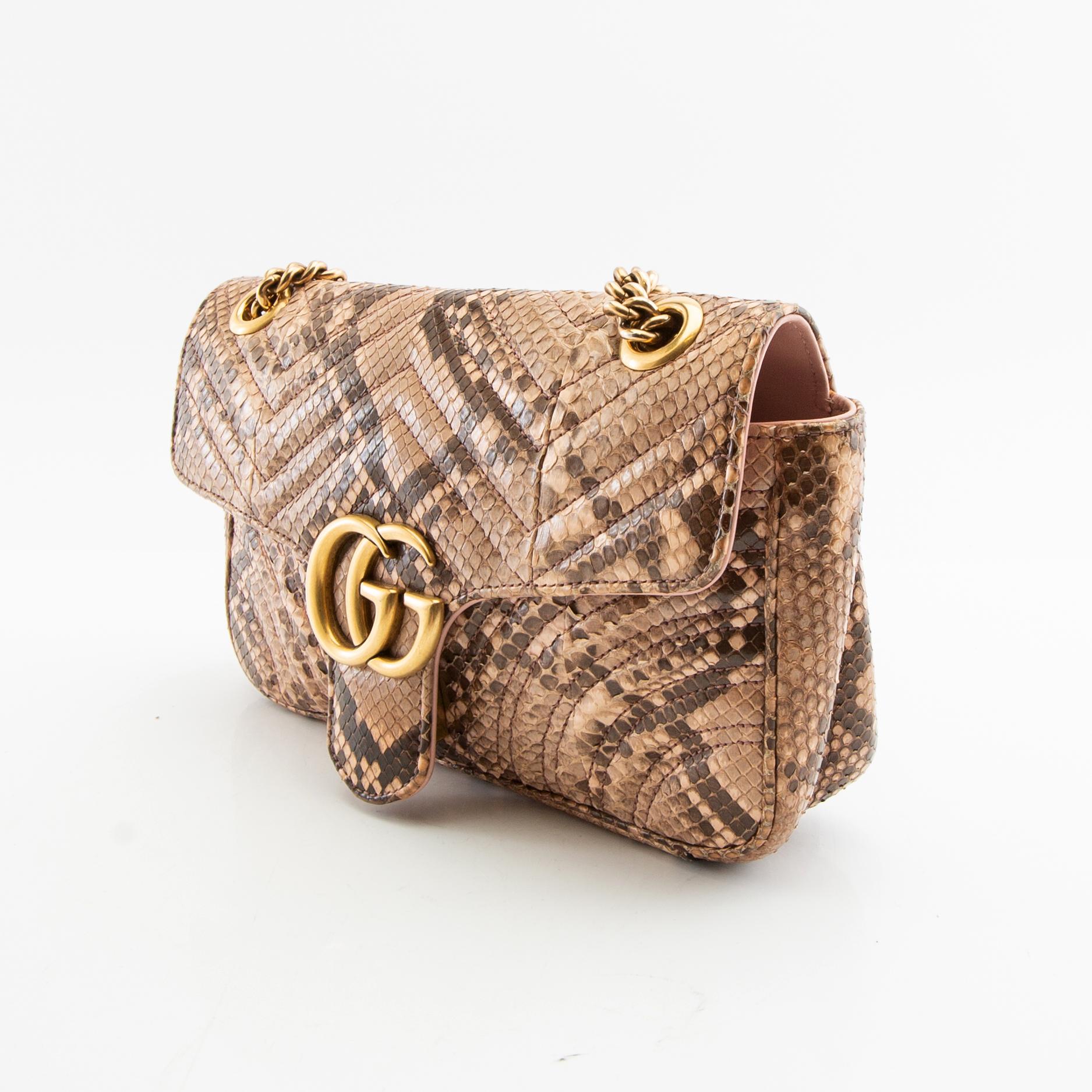 Gucci, Bag, "GG Marmont Python".