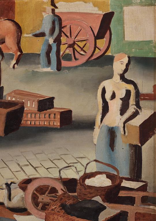 Waldemar Lorentzon, At the market.