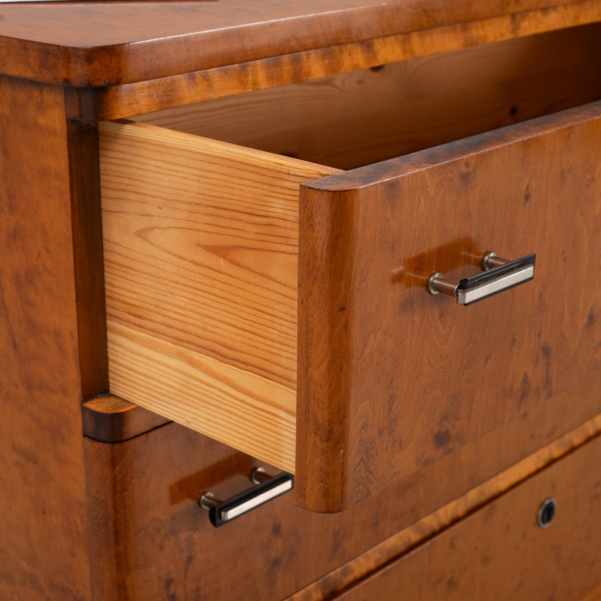 A chest of drawers, 1930's.
