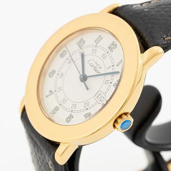 Must de Cartier, Must Ronde, wristwatch, 33 mm.