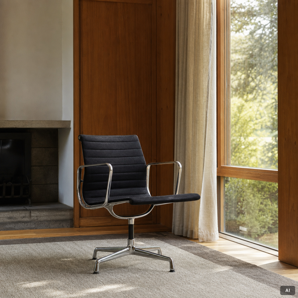 Charles & Ray Eames, armchairs, a pair, model EA 108, Vitra.