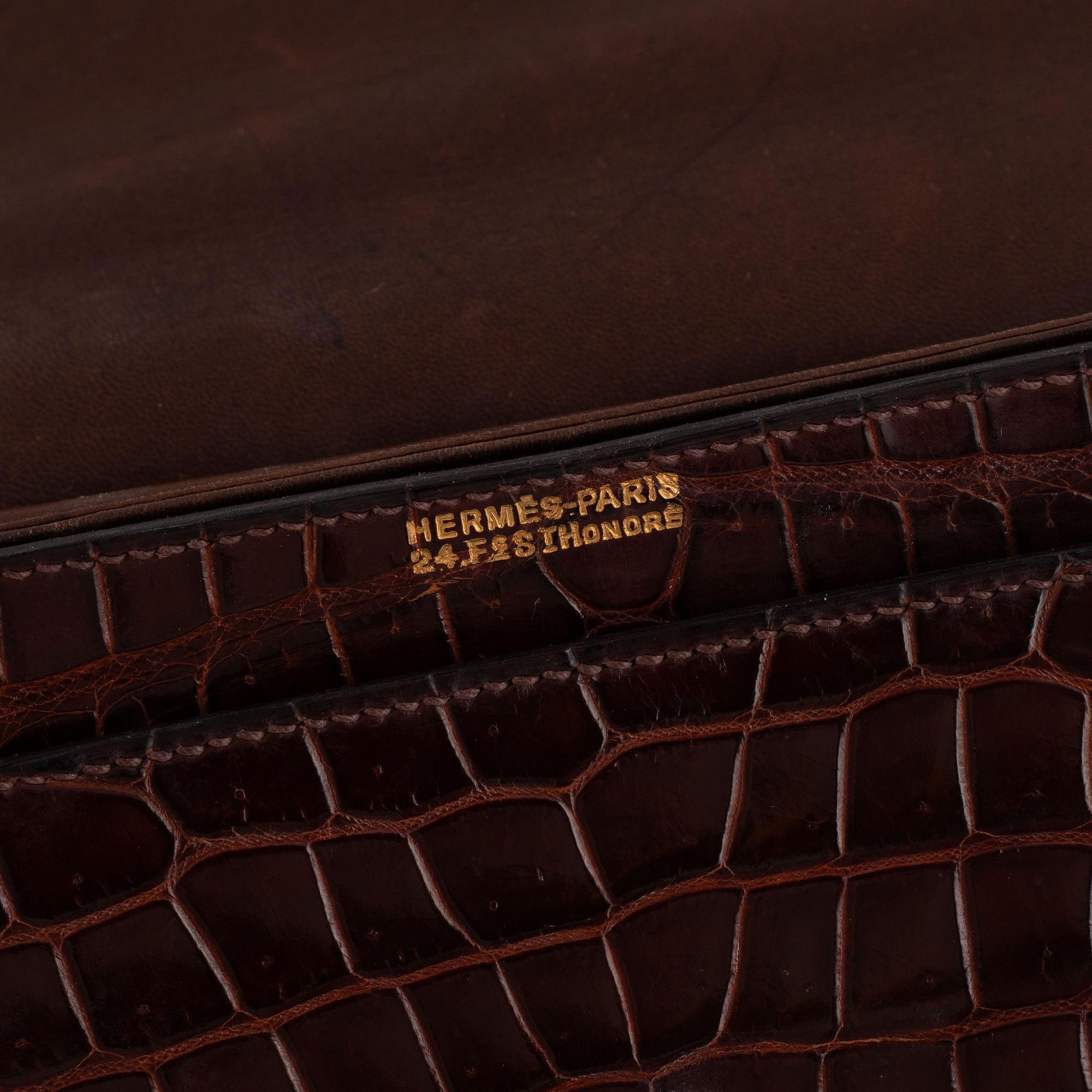 Hermès, väska, "Sac Cordeau" vintage, tillverkad innan år 1945.