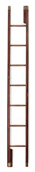 A 19th/20th cent folding library ladder.