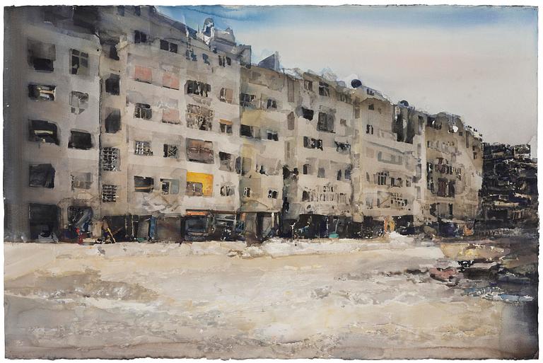 Lars Lerin, "Syrien III".