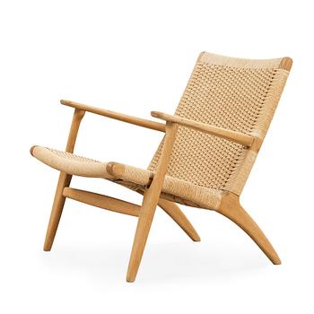 410. Hans J. Wegner, fåtölj, "CH-25", Carl Hansen & Son, Danmark sannolikt 1950-60-tal.