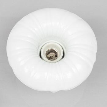Harald Notini, tak/vägglampor, ett par, modell "6387", Arvid Böhlmarks Lampfabrik, Stockholm, 1920-30-tal.