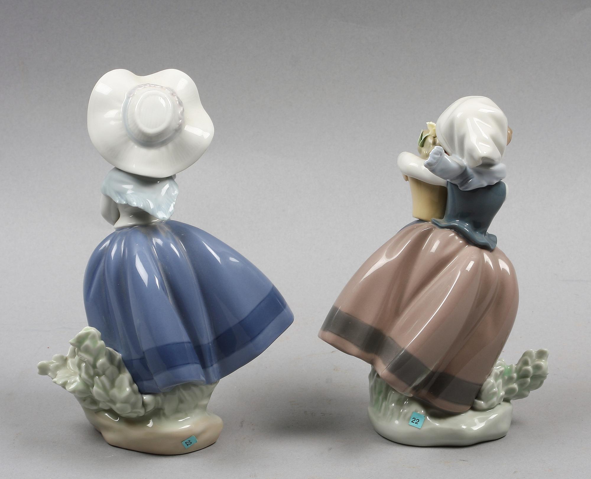 FIGURINER, 2 st, porslin, Lladro.
