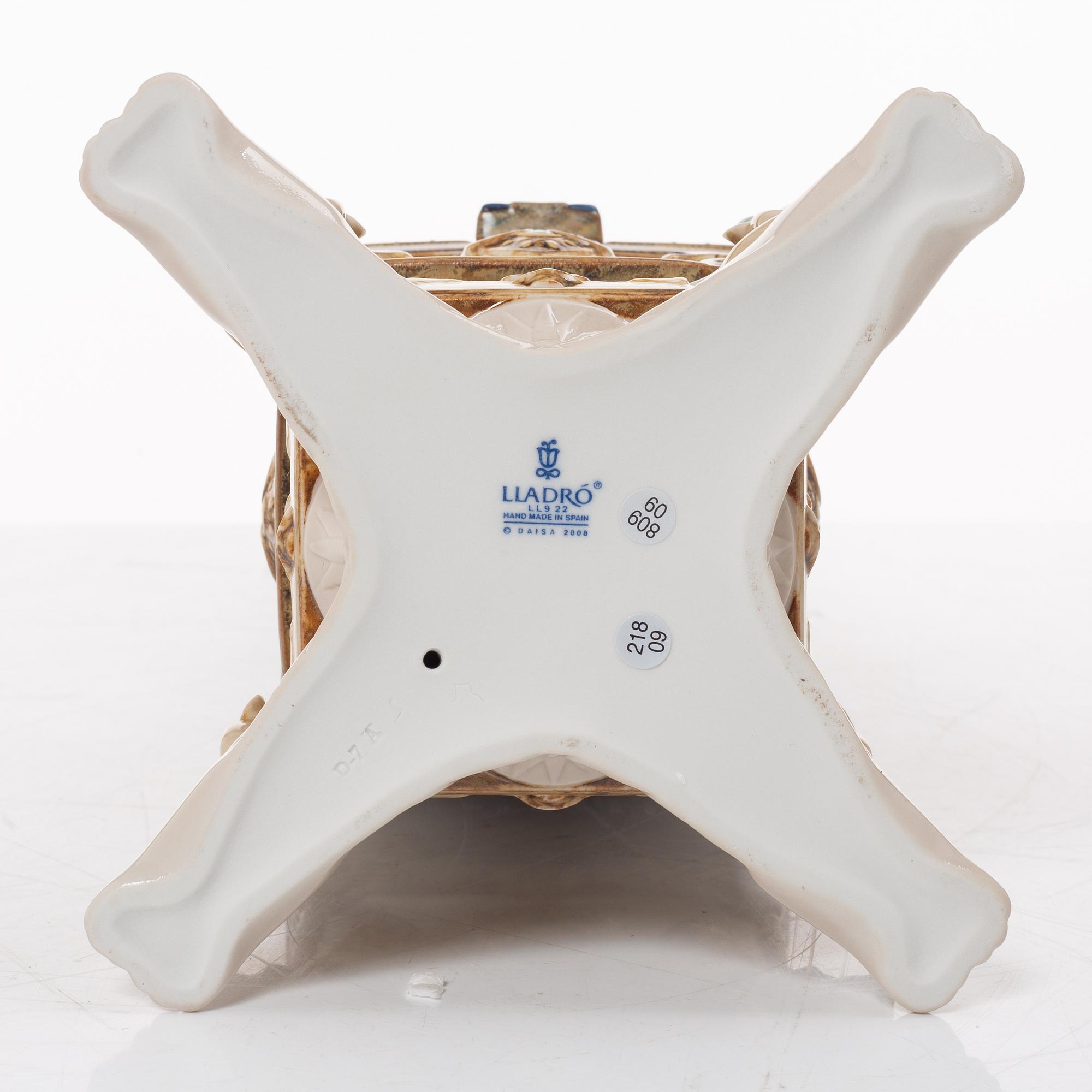 Lladró, figurine, "Thotmes I obelisk (green)", Spain.