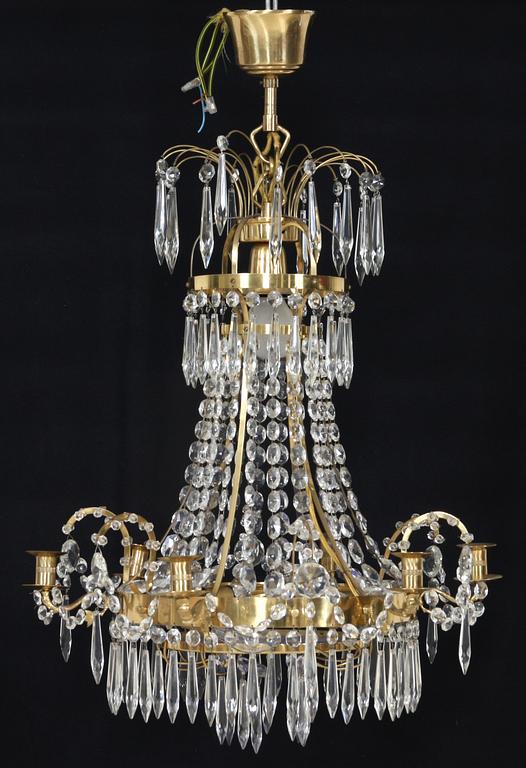 LJUSKRONA, gustaviansk stil, 1900-tal. H 75.