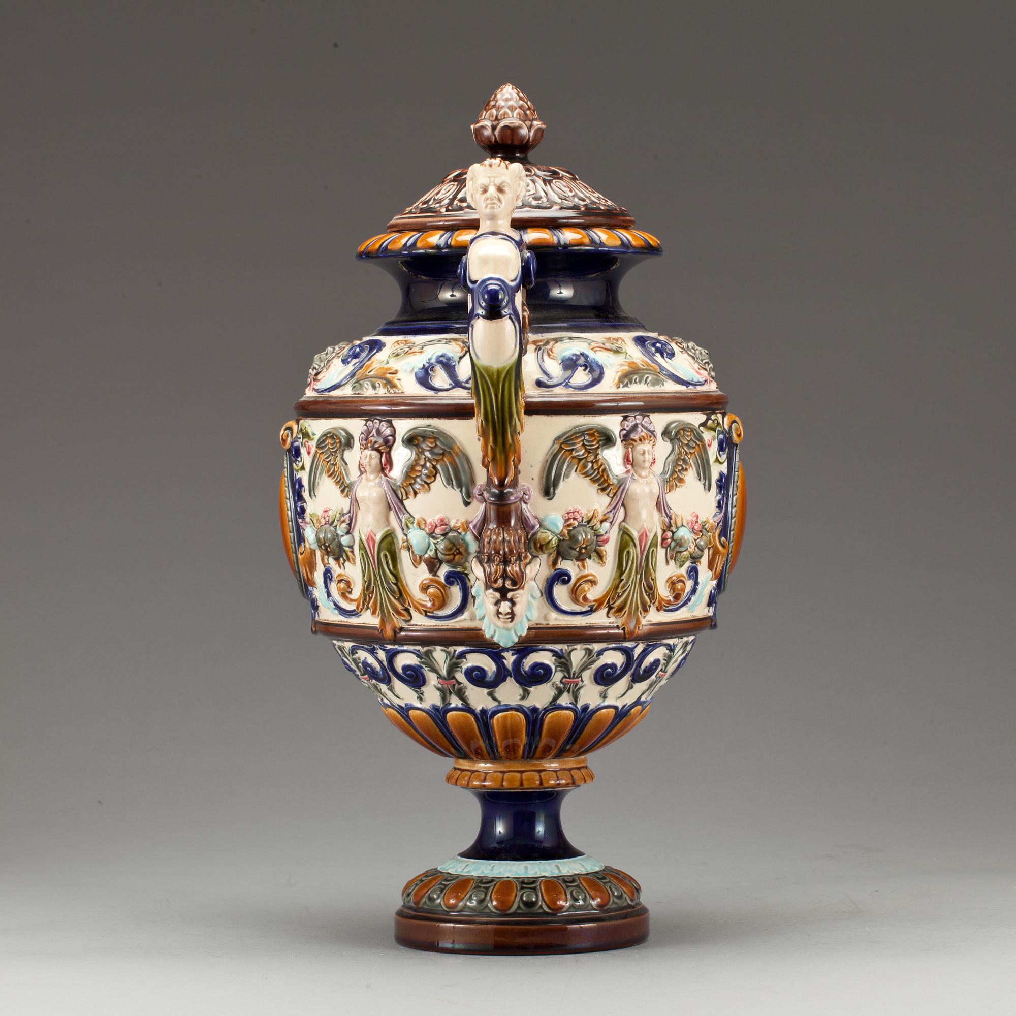 PRAKTURNA, flintgods, majolika, Rörstrand, 1800/1900-tal.