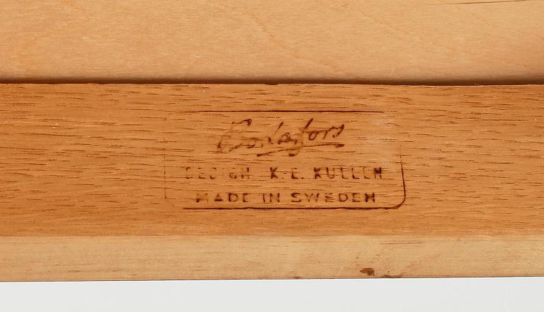 MATSALSGRUPP, 5 delar, bl a Bodafors Design K-E Kullén, 1960-tal.