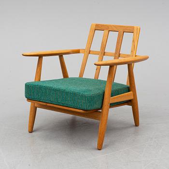 HANS J WEGNER, a model "GE 240" easy chair "The Cigar" by Getama, Denmark 1950-60's.