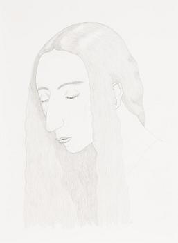 Emma Åkerman, pencil on paper, signed EÅ.