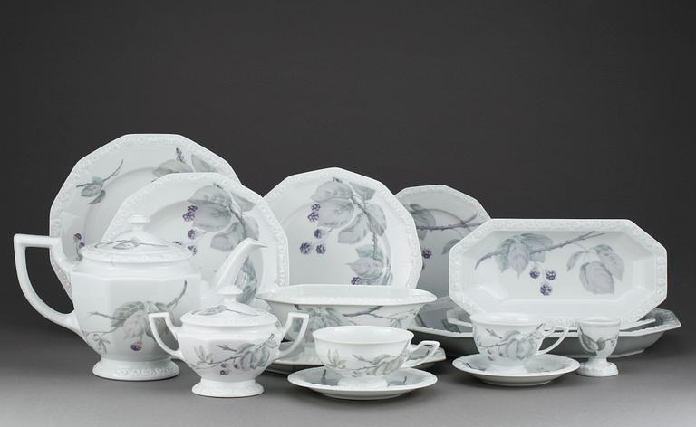 MATSERVIS, 86 delar, porslin "Maria Björnbär", Rosenthal.