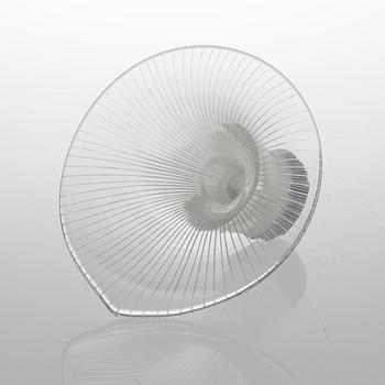 A CHANTARELLE GLASS VASE.