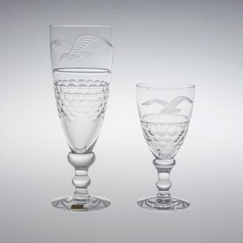SERVISGLAS, 8 stycken, Kosta.