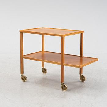 Josef Frank, a mahogany drinks trolley model 470, Svenskt Tenn, Sweden.