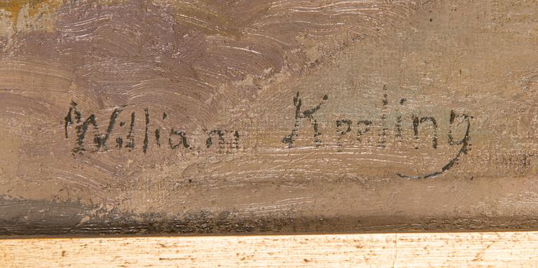 William Keeling, öljy kankaalle, signeerattu.