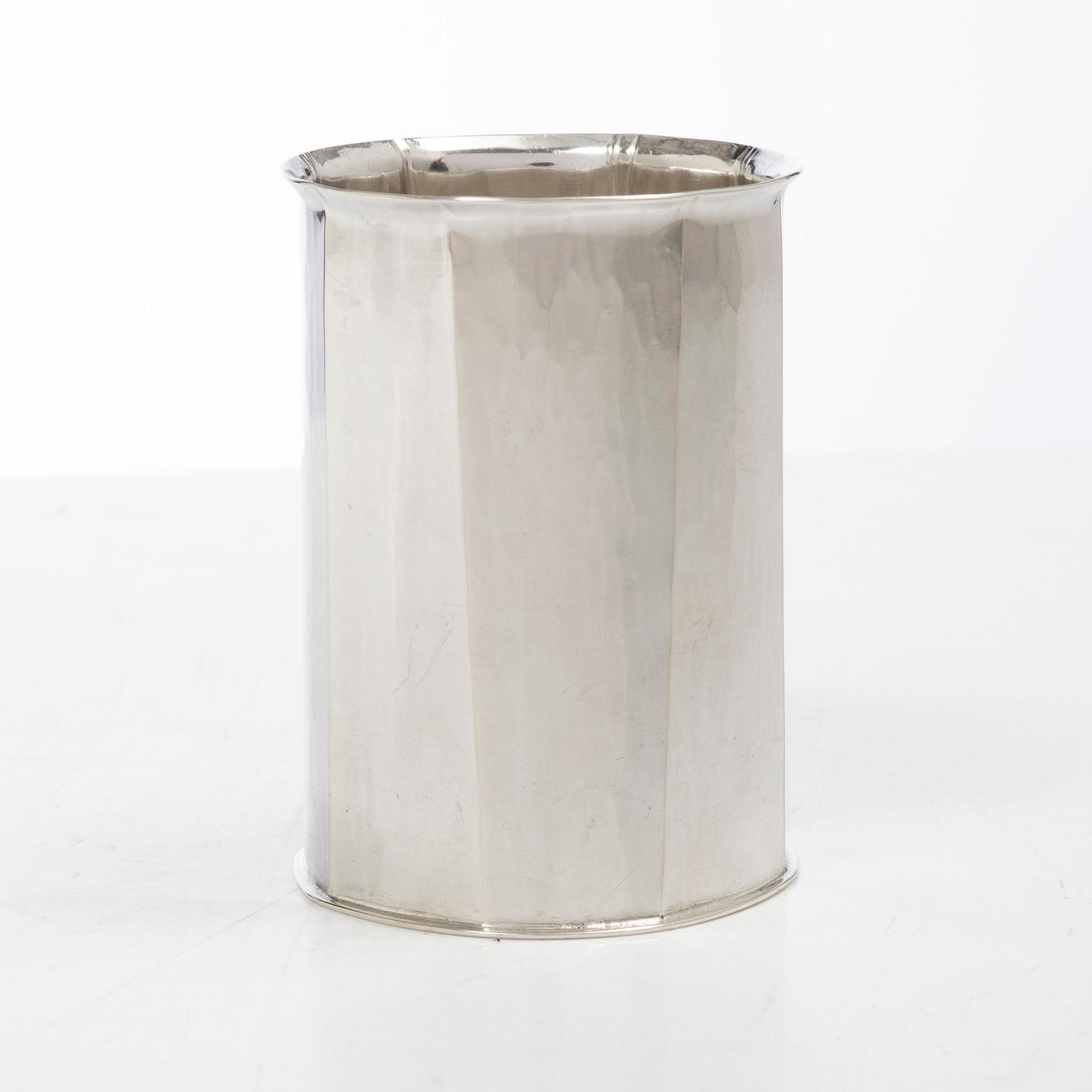 Bengt Liljedahl, a sterling silver vase, Sweden, 2006.