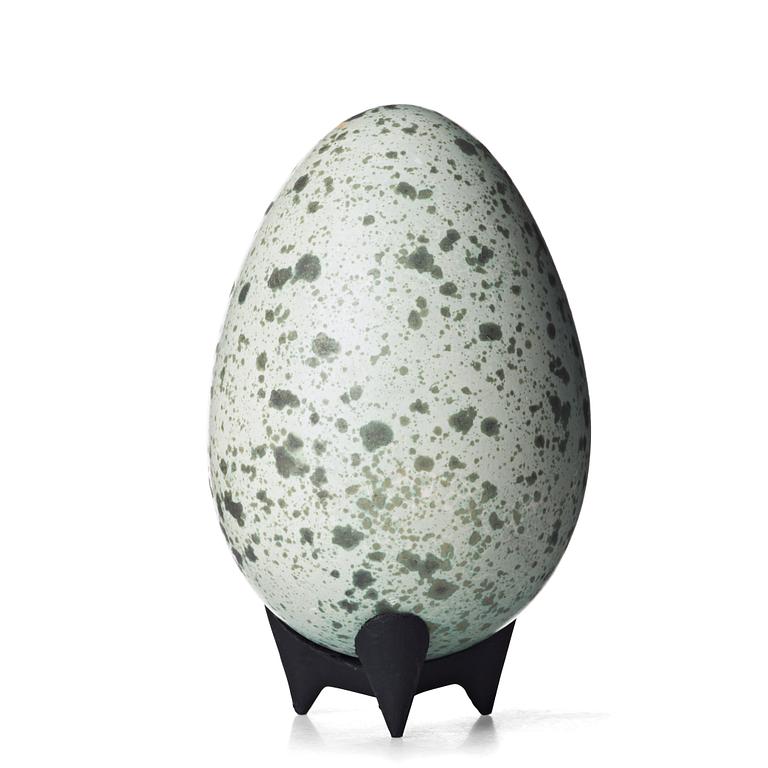 Hans Hedberg, a faience sculture of an egg, Biot, France.
