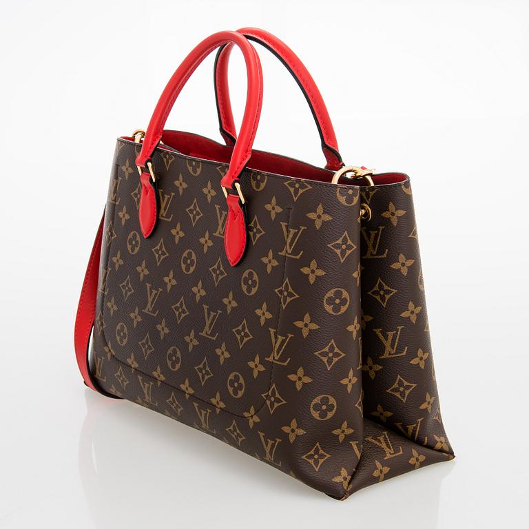 Louis Vuitton, Flower Monogram Coquelicot tote.