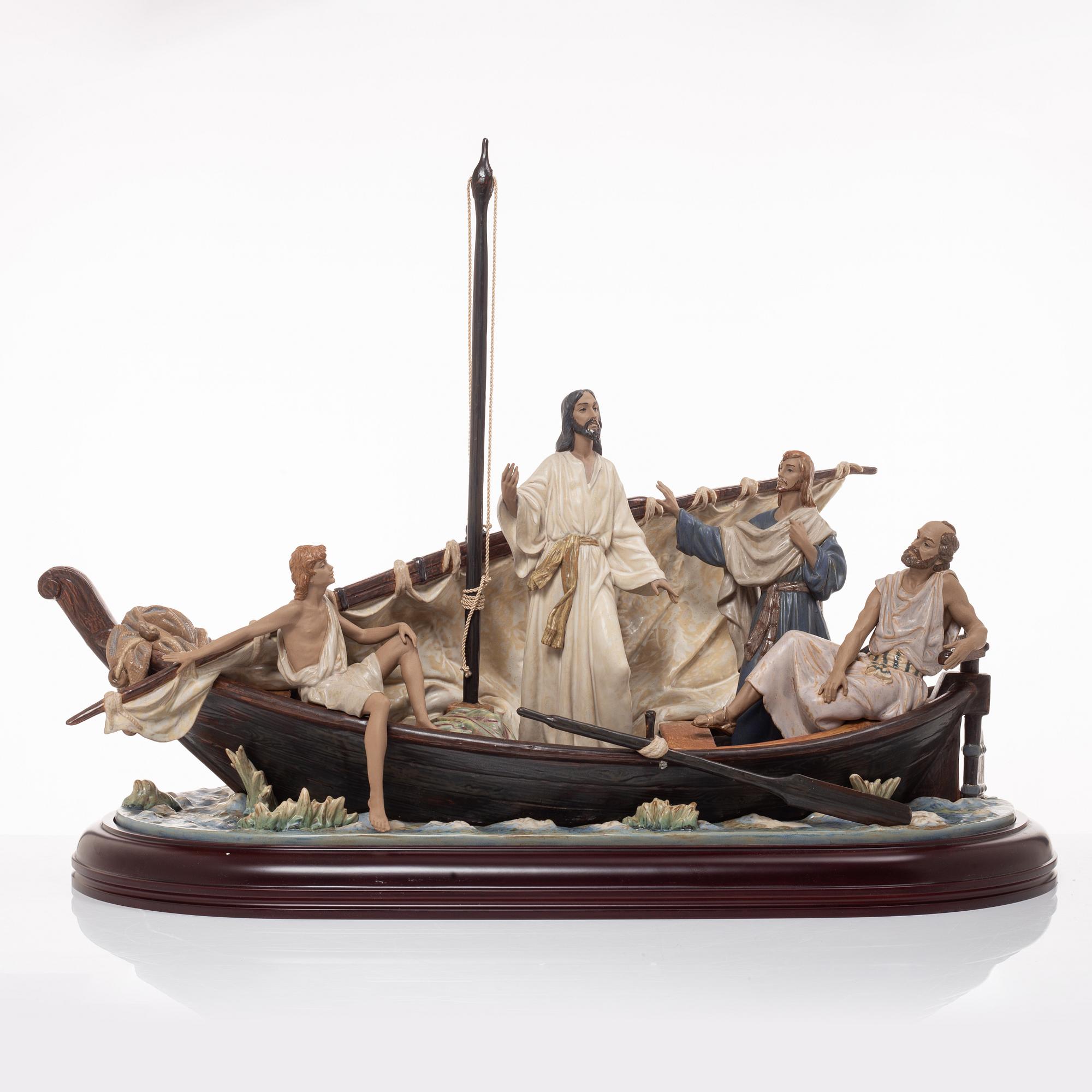 Salvador Furió, figurine, "Jesus in the Tiberiades", Lladró, Spain, 1984-2016.
