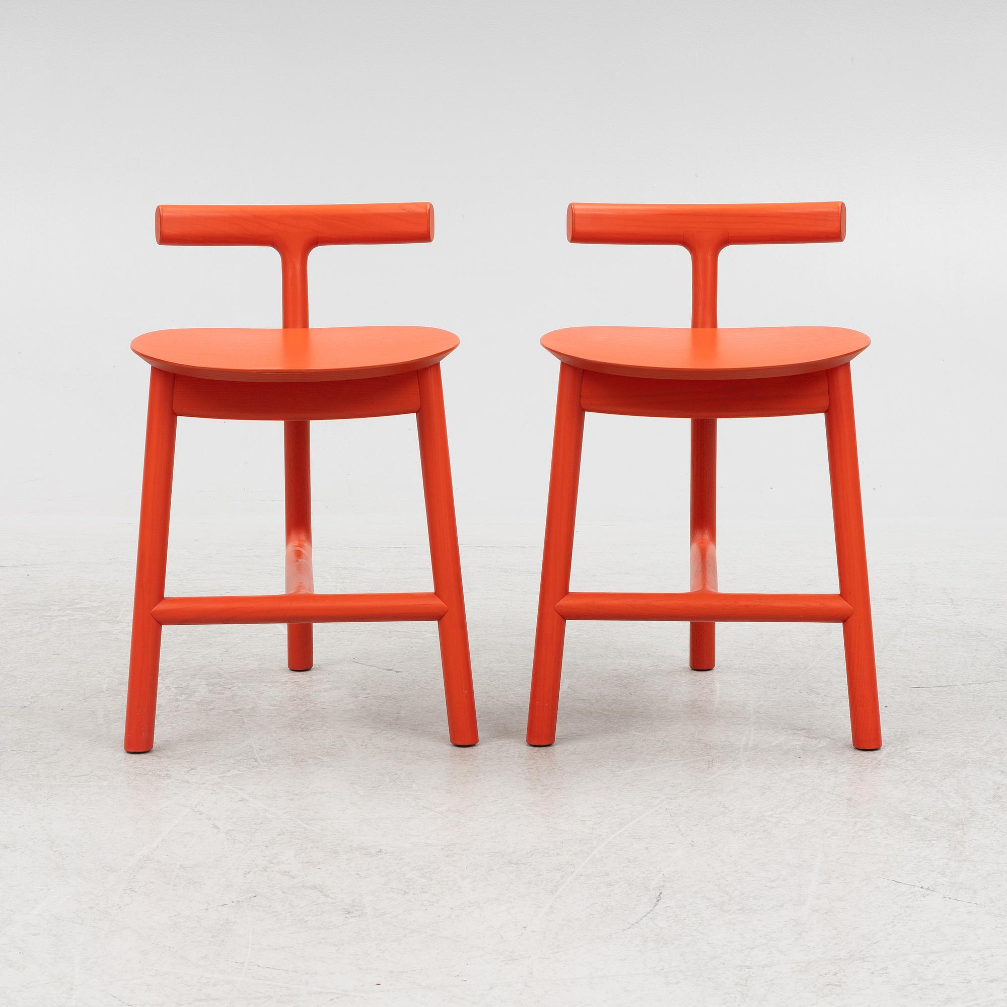 Sam Hecht & Kim Collin, pallar, ett par, modell "MC7 Radice", Matiazzi, Italien.