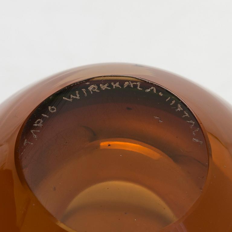 Tapio Wirkkala, An artglass, model 3571. Signed Tapio Wirkkala Iittala.